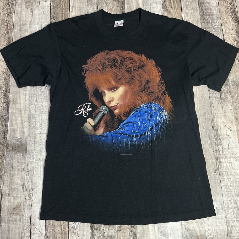 Reba Shirt XL Black Vintage 90s 1996 20 Year Anniversary Country Music Band Tee